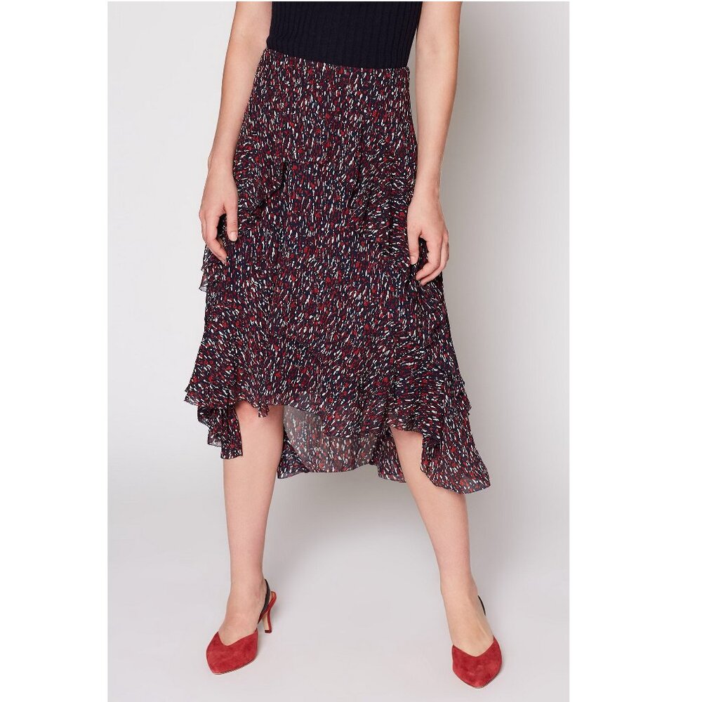 NWT Joie 100% Silk Ruffled Skirt | Flowy for Parties & Events - Picture 10 of 13